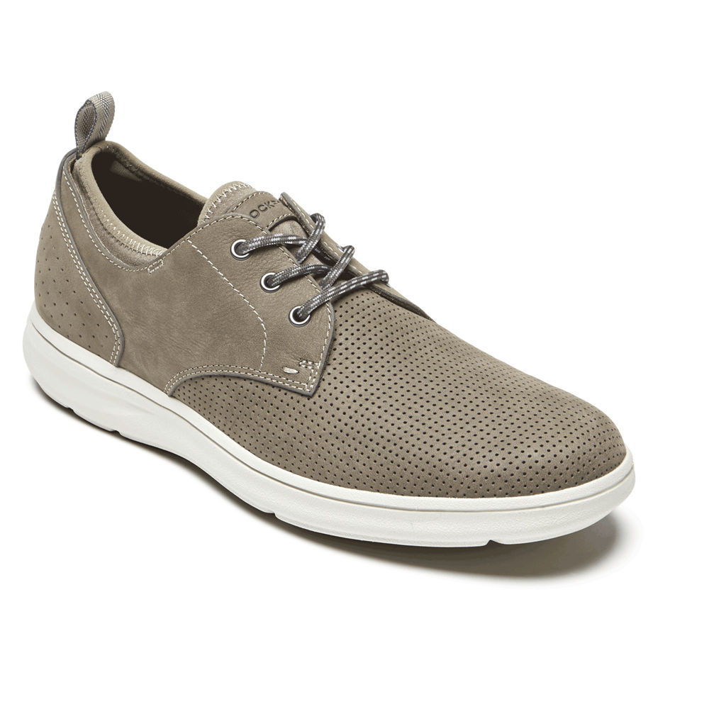 Oxfords Rockport Homem Cinzentas Escuro - Zaden Plain Toe - 41829AULE